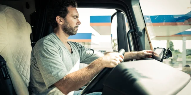 33894258 – portrait of a truck driver